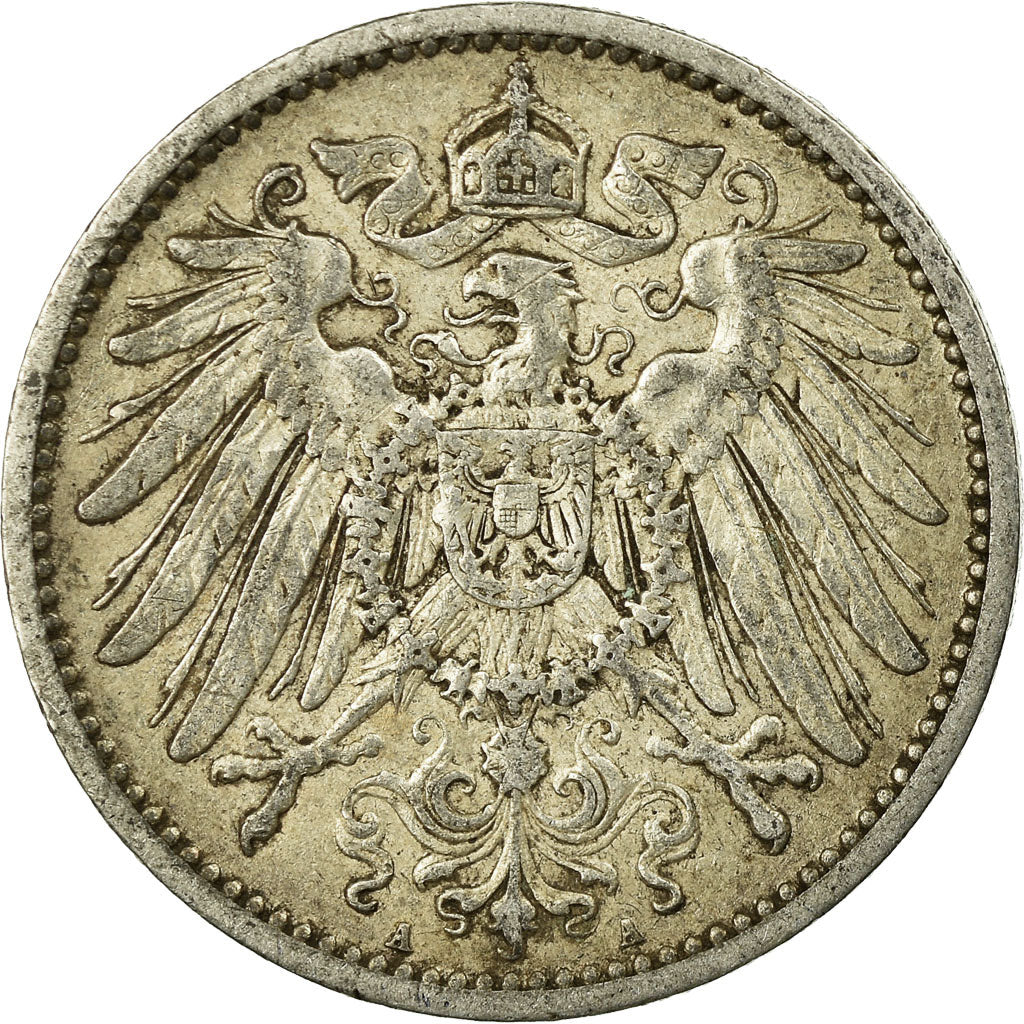 Coin, GERMANY - EMPIRE, Wilhelm II, Mark, 1904, Berlin, VF(30-35), Silver, KM:14