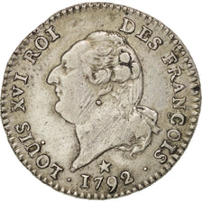 Coin, France, 15 sols françois, 15 Sols, 1/8 ECU, 1792, Lille, AU(50-53)
