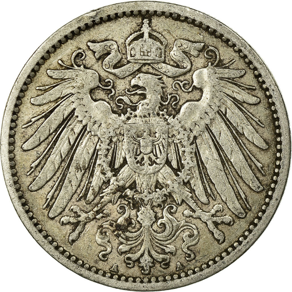 Coin, GERMANY - EMPIRE, Wilhelm II, Mark, 1905, Berlin, VF(30-35), Silver, KM:14