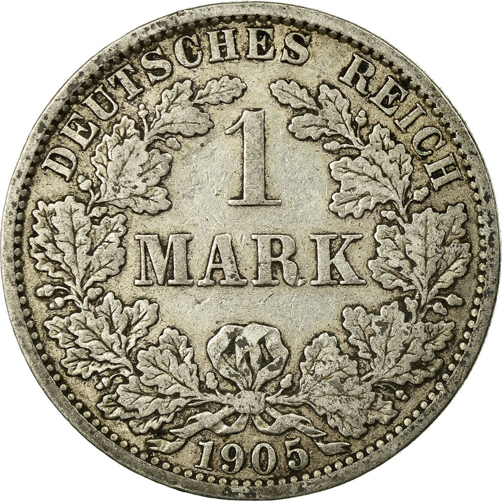 Coin, GERMANY - EMPIRE, Wilhelm II, Mark, 1905, Berlin, VF(30-35), Silver, KM:14