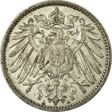 Coin, GERMANY - EMPIRE, Wilhelm II, Mark, 1912, Berlin, EF(40-45), Silver, KM:14