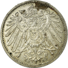 Monnaie, GERMANY - EMPIRE, Wilhelm II, Mark, 1915, Karlsruhe, TTB, Argent, KM:14