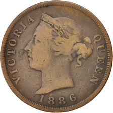 CYPRUS, Piastre, 1886, KM #3.2, VF(30-35), Bronze, 11.04