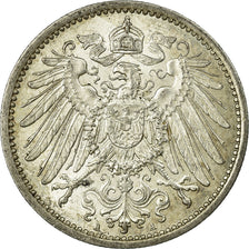 Coin, GERMANY - EMPIRE, Wilhelm II, Mark, 1915, Berlin, AU(55-58), Silver, KM:14