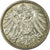 Moeda, ALEMANHA - IMPÉRIO, Wilhelm II, Mark, 1915, Karlsruhe, MS(60-62), Prata
