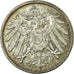 Coin, GERMANY - EMPIRE, Wilhelm II, Mark, 1915, Karlsruhe,MS(60-62),Silver,KM 14