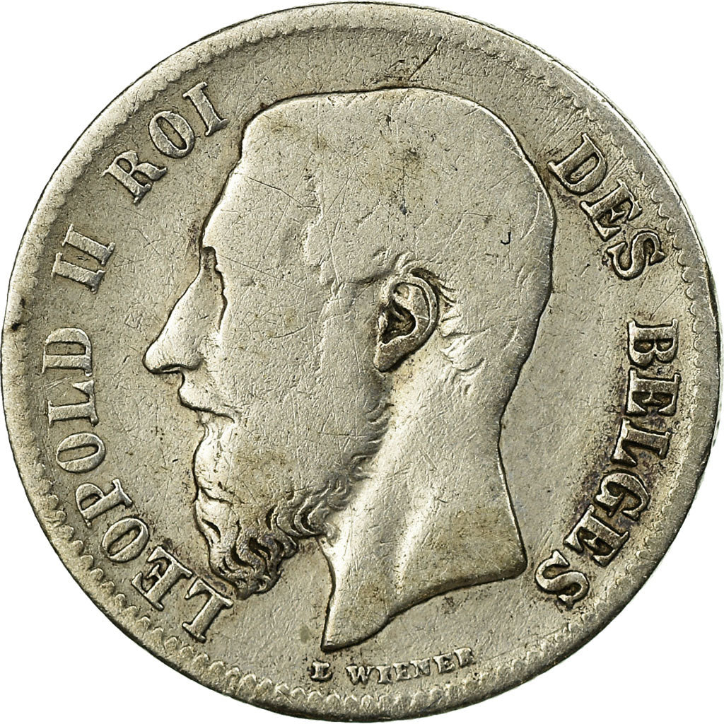 Coin, Belgium, Leopold II, 50 Centimes, 1898, VF(30-35), Silver, KM:26