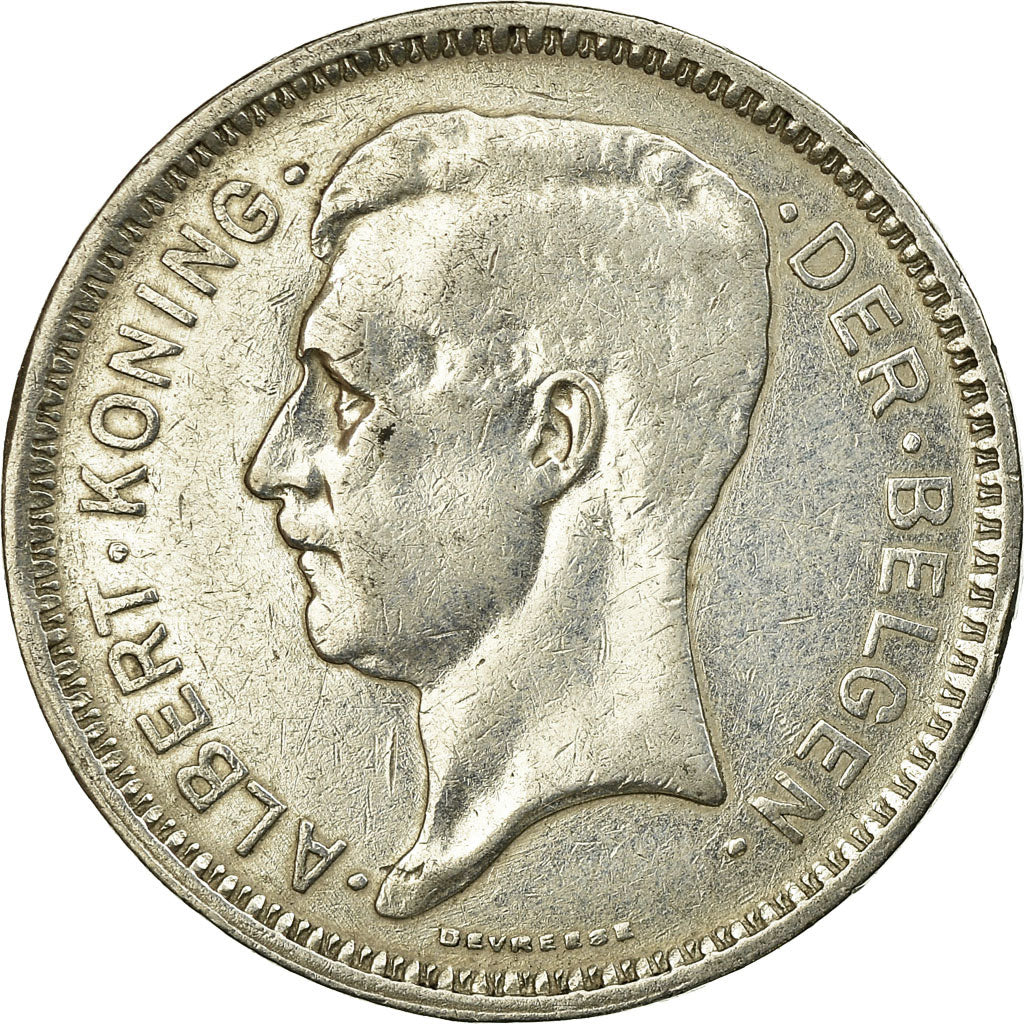 Coin, Belgium, 20 Francs, 20 Frank, 1934, EF(40-45), Silver, KM:104.1