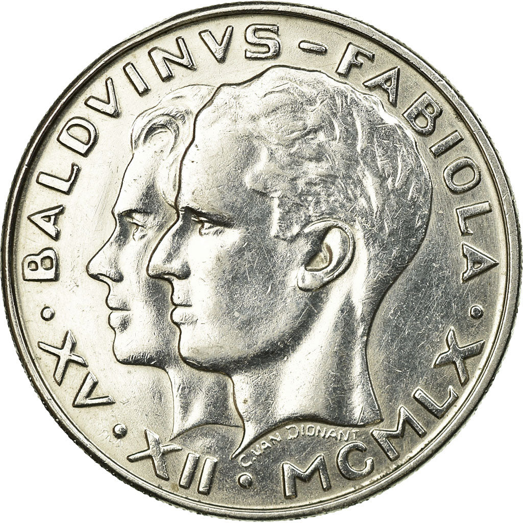 Coin, Belgium, 50 Francs, 50 Frank, 1960, AU(55-58), Silver, KM:152.1