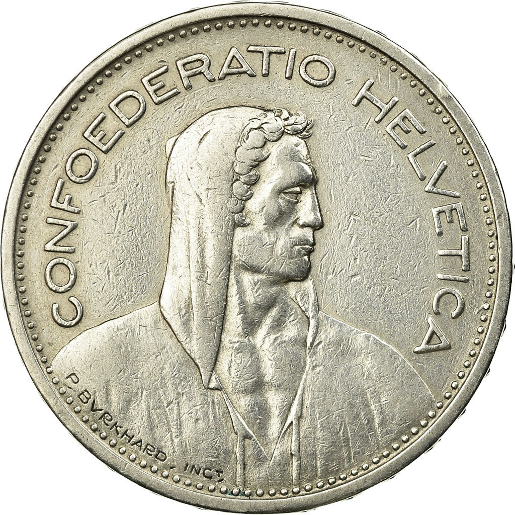 Coin, Switzerland, 5 Francs, 1931, Bern, EF(40-45), Silver, KM:40