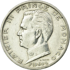 Coin, Monaco, Rainier III, 5 Francs, 1960, AU(50-53), Silver, KM:141