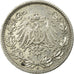 Coin, GERMANY - EMPIRE, 1/2 Mark, 1905, Berlin, EF(40-45), Silver, KM:17