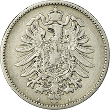 Coin, GERMANY - EMPIRE, Wilhelm I, Mark, 1881, Berlin, VF(30-35), Silver, KM:7