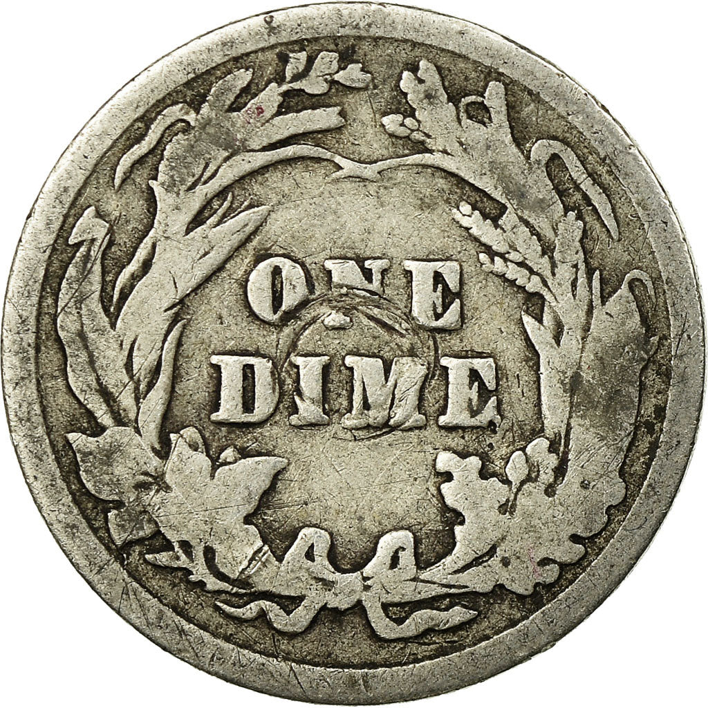 Monnaie, États-Unis, Barber Dime, 1906, Philadelphie, TB, KM 113
