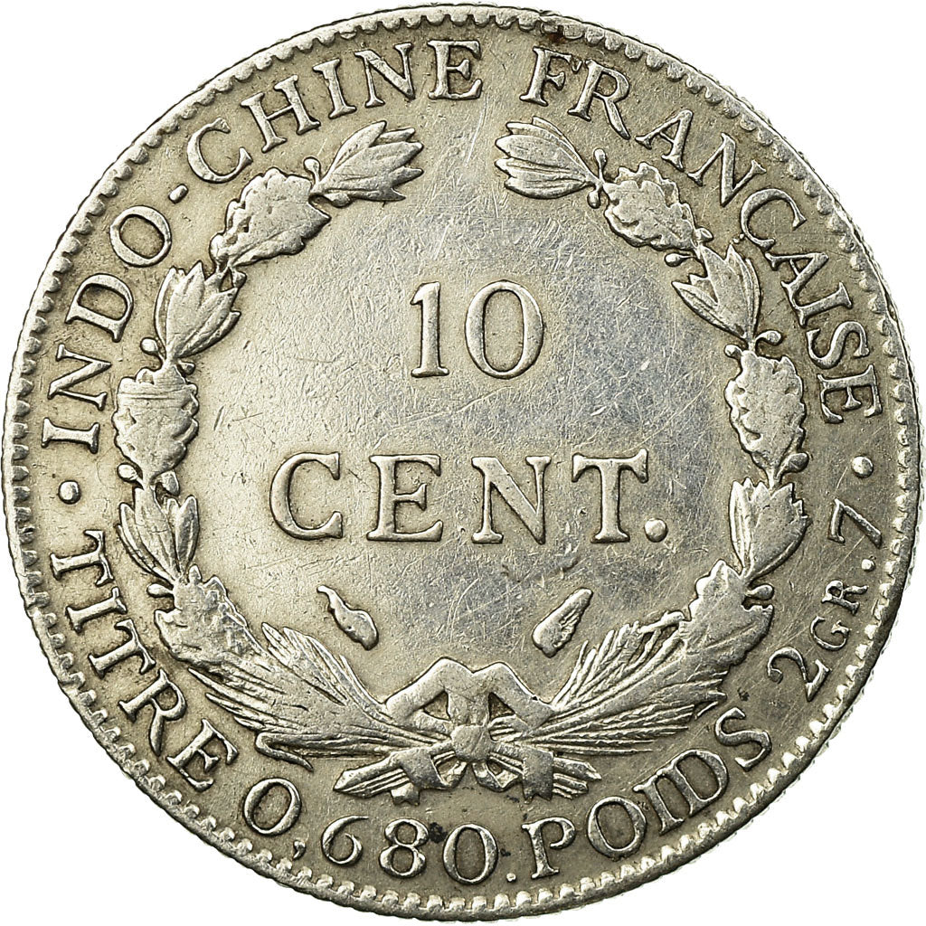 Monnaie, FRENCH INDO-CHINA, 10 Cents, 1937, Paris, TTB, Argent, KM:16.2