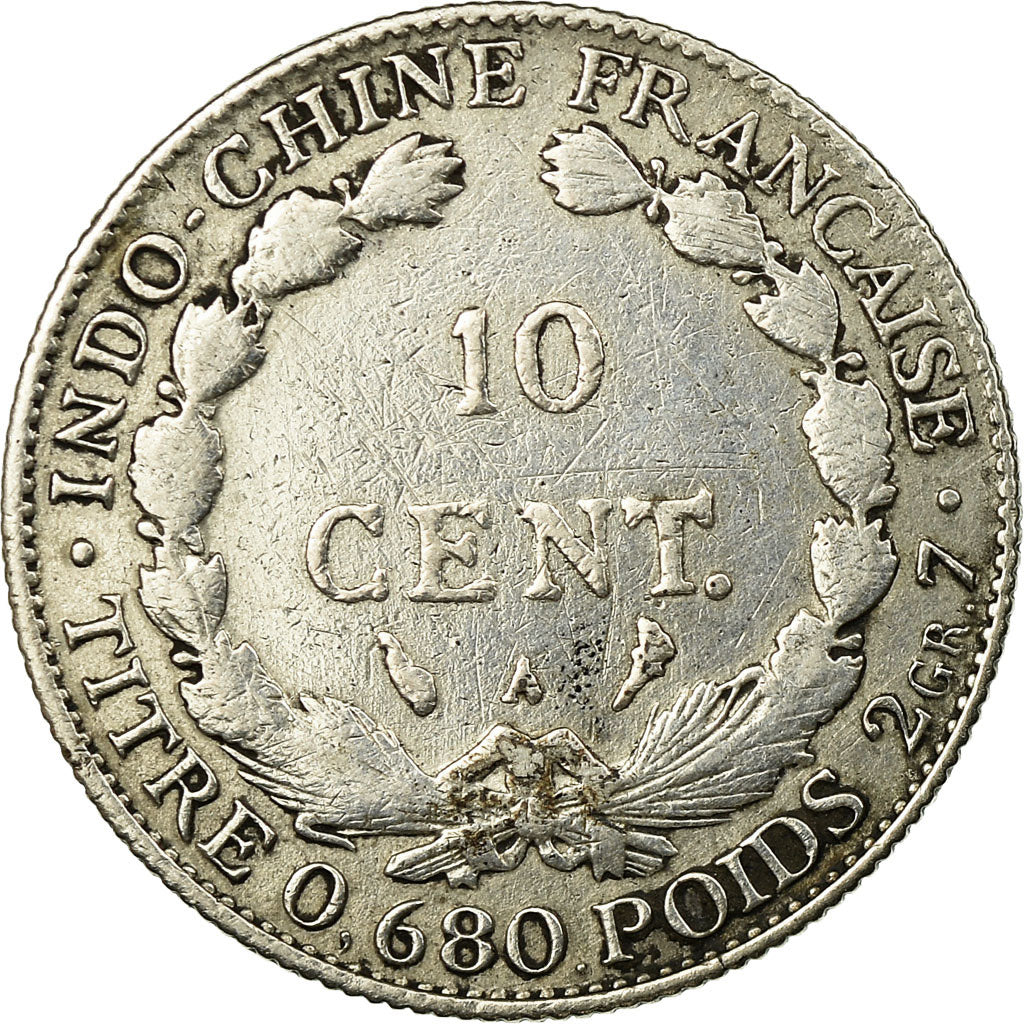 Coin, FRENCH INDO-CHINA, 10 Cents, 1929, Paris, EF(40-45), Silver, KM:16.1