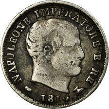 Coin, ITALIAN STATES, Napoleon I, 5 Soldi, 1814, Milan, VF(30-35), KM 5.1