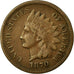 Moneda, Estados Unidos, Indian Head Cent, 1870, Philadelphia, BC+, KM 90a