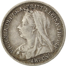 GREAT BRITAIN, 3 Pence, 1900, KM #777, EF(40-45), Silver, 16, 1.38