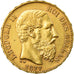 Coin, Belgium, Leopold II, 20 Francs, 20 Frank, 1877, AU(50-53), Gold, KM:37