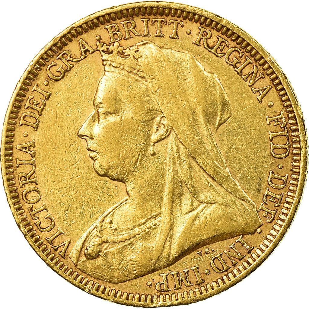Coin, Australia, Victoria, Sovereign, 1895, Melbourne, EF(40-45), Gold, KM:13