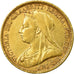 Coin, Australia, Victoria, Sovereign, 1895, Melbourne, EF(40-45), Gold, KM:13