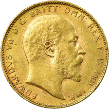 Coin, Australia, Edward VII, Sovereign, 1903, Perth, AU(50-53), Gold, KM:15