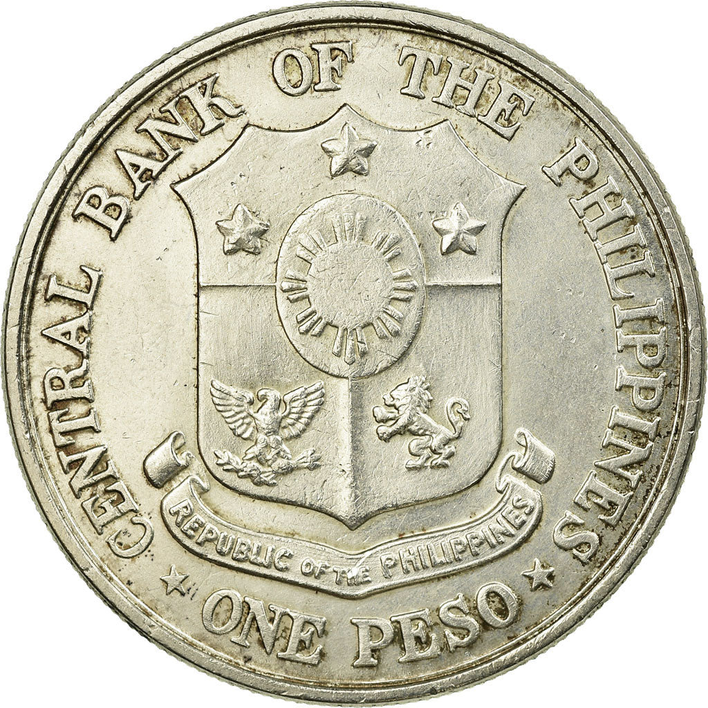 Moneta, Filippine, Peso, 1961, SPL-, Argento, KM:192