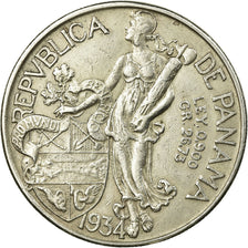 Coin, Panama, Balboa, 1934, AU(50-53), Silver, KM:13