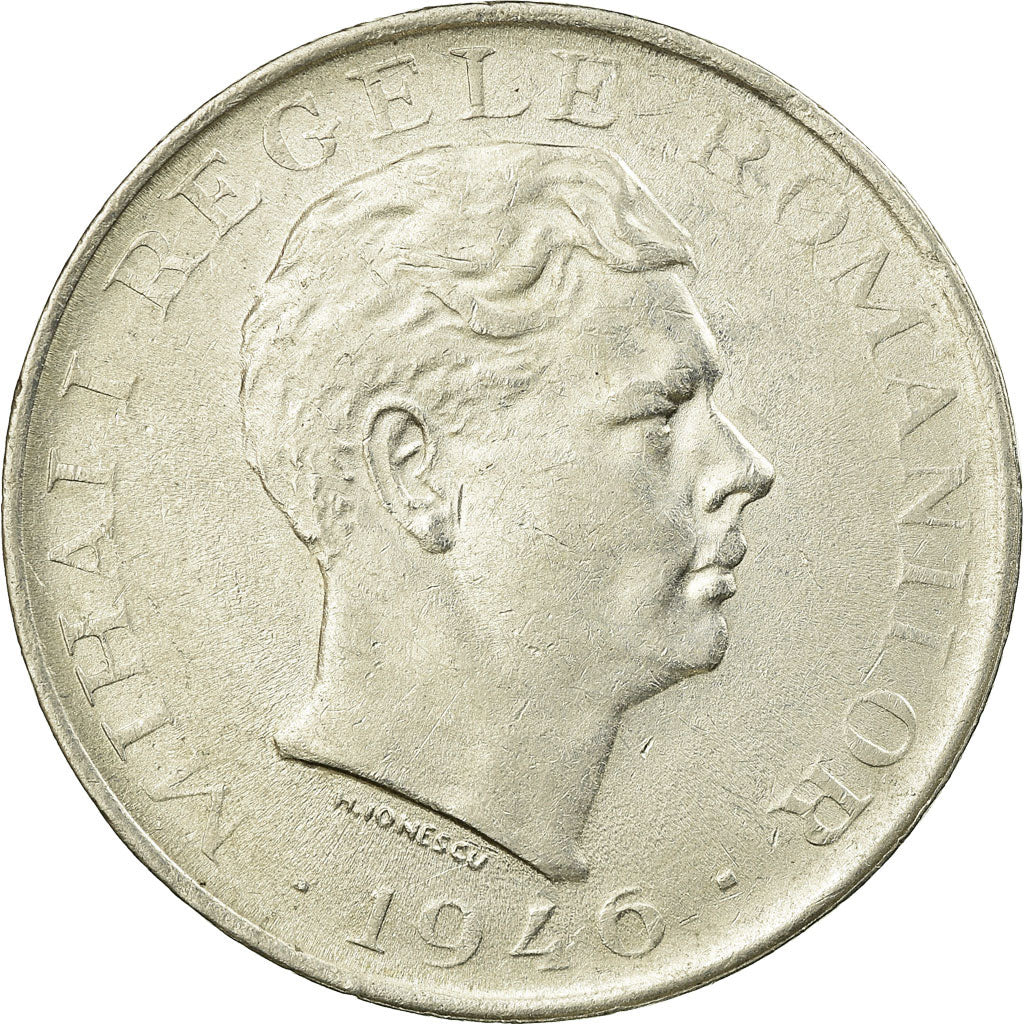 Coin, Romania, Mihai I, 100000 Lei, 1946, AU(50-53), Silver, KM:71