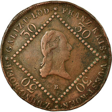 Monnaie, Autriche, Franz II (I), 30 Kreuzer, 1807, Kremnica, TB+, Cuivre,KM 2149