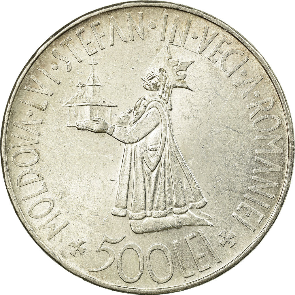Coin, Romania, Mihai I, 500 Lei, 1941, AU(50-53), Silver, KM:60