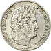 Moneta, Francia, Louis-Philippe, 5 Francs, 1845, Paris, MB+, Argento, KM:749.1