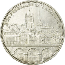 Coin, Switzerland, 5 Francs, 1876, AU(55-58), Silver, KM:S13