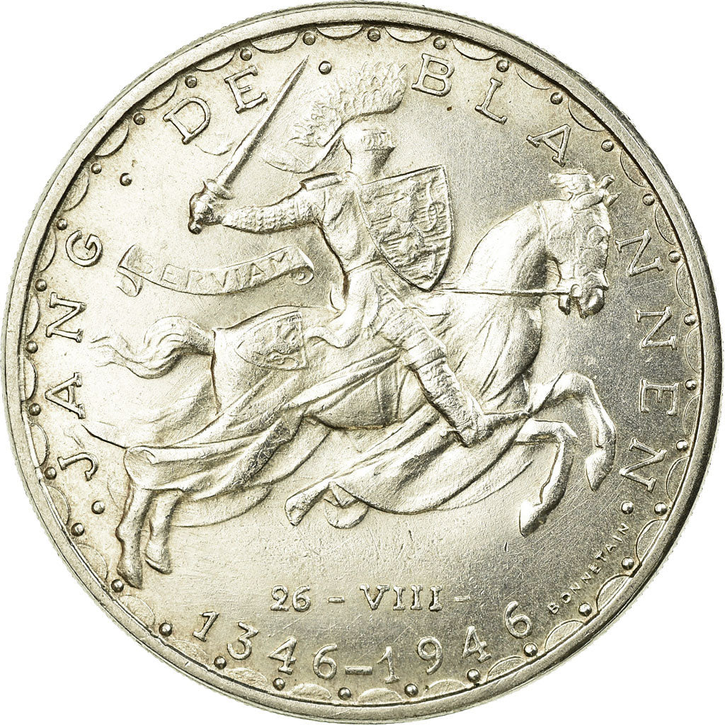 Coin, Luxembourg, Charlotte, 100 Francs, 1946, AU(55-58), Silver, KM:49
