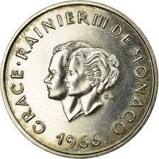 Coin, Monaco, 10 Francs, 1966, MS(60-62), Silver, KM:M1, Gadoury:MC 154