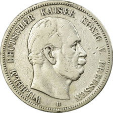 Moneta, Landy niemieckie, PRUSSIA, Wilhelm I, 5 Mark, 1876, Breslau, VF(30-35)