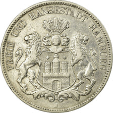 Coin, German States, HAMBURG, 5 Mark, 1904, Hamburg, EF(40-45), Silver, KM:610