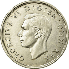 Coin, Great Britain, George VI, Crown, 1937, AU(55-58), Silver, KM:857