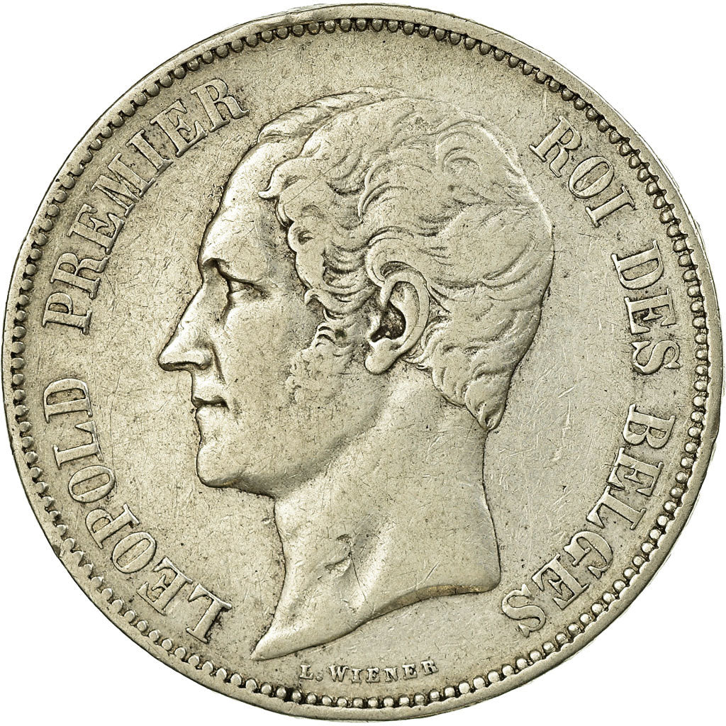 Coin, Belgium, Leopold I, 5 Francs, 5 Frank, 1850, EF(40-45), Silver, KM:17