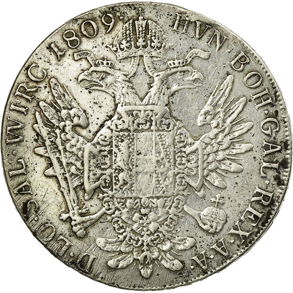 Coin, Austria, Franz II (I), Thaler, 1809, EF(40-45), Silver, KM:2160