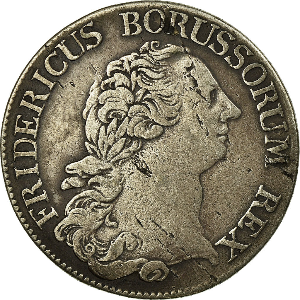 Coin, PRUSSIA, Friedrich II, 1/3 Thaler, 1/2 Gulden,1773,Berlin,EF(40-45),KM 303