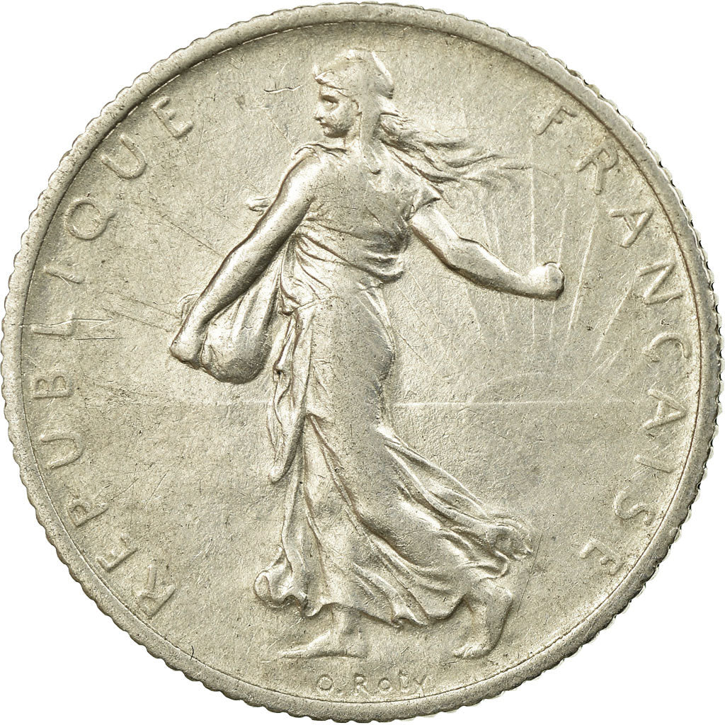 Coin, France, Semeuse, Franc, 1914, Paris, EF(40-45), Silver, KM:844.1