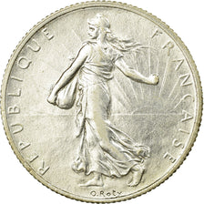 Coin, France, Semeuse, 2 Francs, 1917, Paris, AU(55-58), Silver, KM:845.1