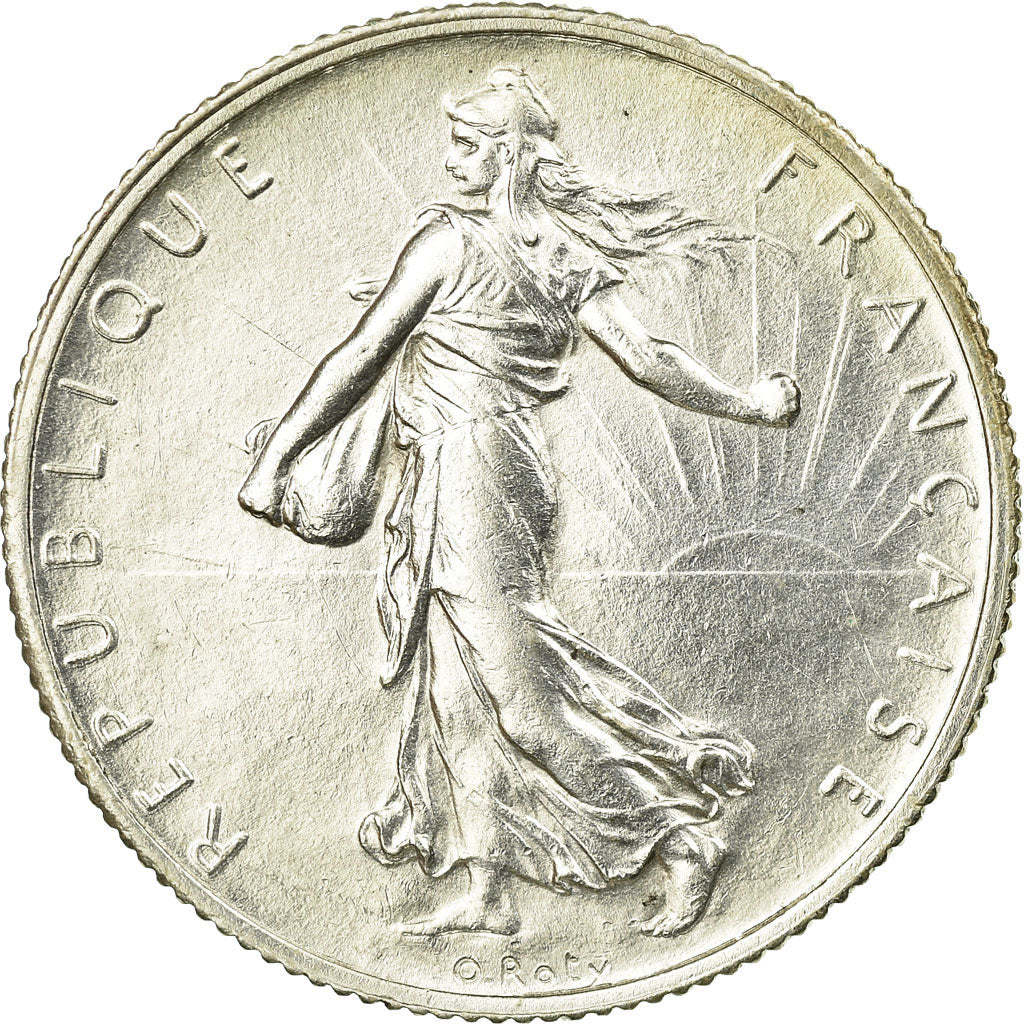 Coin, France, Semeuse, 2 Francs, 1915, Paris, AU(55-58), Silver, KM:845.1