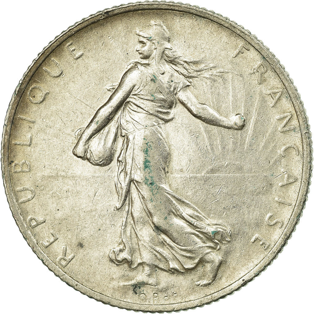 Coin, France, Semeuse, 2 Francs, 1915, Paris, AU(55-58), Silver, KM:845.1