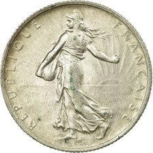Coin, France, Semeuse, 2 Francs, 1915, Paris, AU(55-58), Silver, KM:845.1