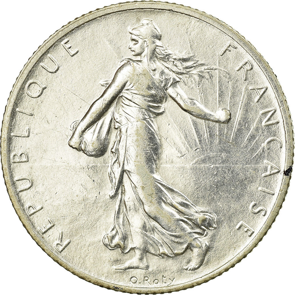 Coin, France, Semeuse, 2 Francs, 1914, Paris, AU(55-58), Silver, KM:845.1