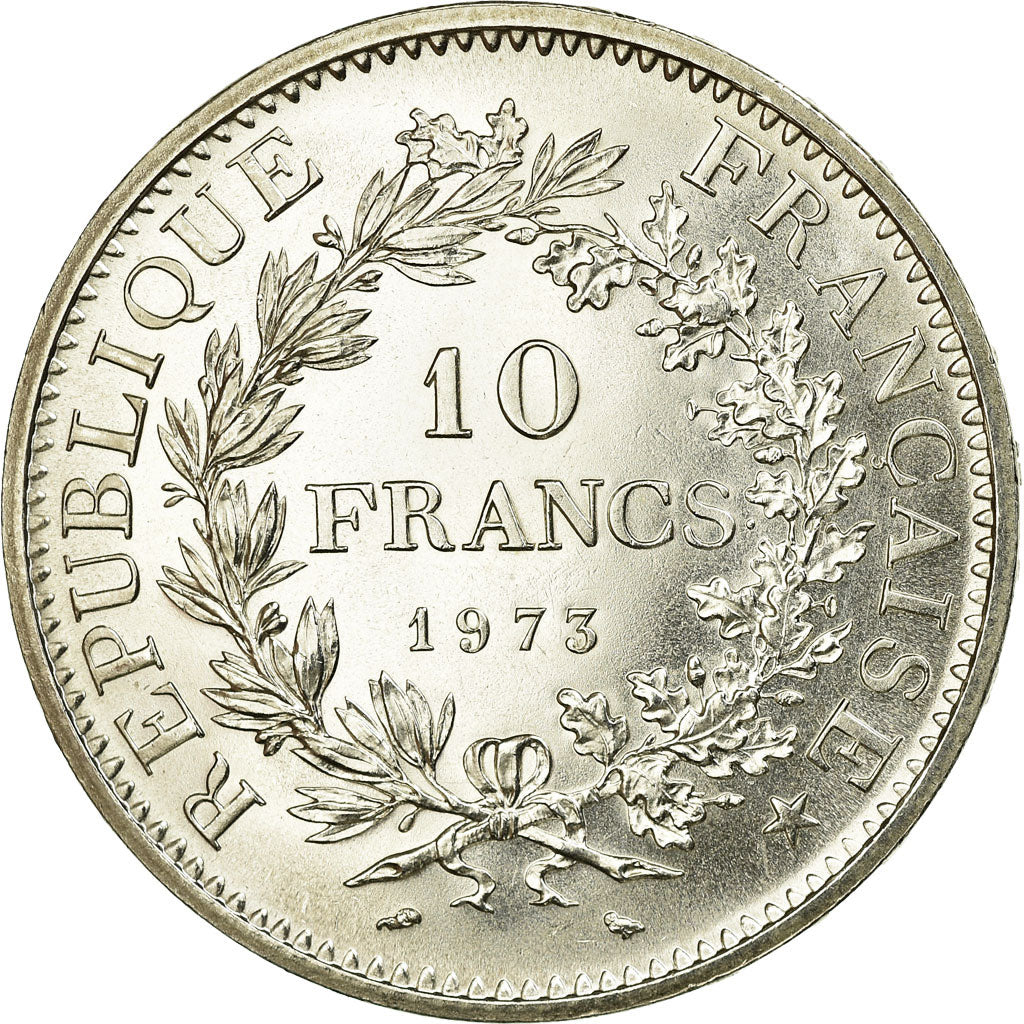 Coin, France, Hercule, 10 Francs, 1973, Paris, MS(65-70), Silver, KM:932