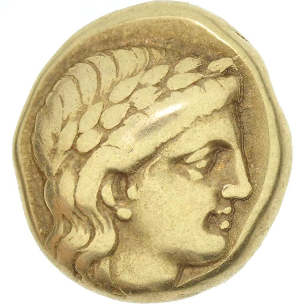 Coin, Lesbos, 480-350 Bf JC, Mytilene, Apollo, Hekte, EF(40-45), Electrum